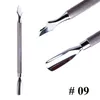 1pcs Double-ended Stainless Steel Cuticle Pusher Dead Skin Push Remover for Pedicure Manicure Nail Art Cleaner Care Tool