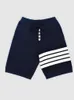 Tnom biohe tb short for mens sum new rayped tricoted capris lâche et respirant couple pantalon sportif