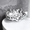 Gerechten Snel aftap Wit/gouden/zilveren kleur Soap Dish Basbasin aanrechtbladen opslagbladen toiletruimtoevoegang accessoires