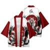 Roupas étnicas Cartoon Flor Kimono Homens homens japoneses Haori Streetwear Cardigan Yukata Cosplay Samurai