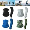 Bandanas Silk Sleeves Face Swarves Sécran de la crème solaire Séchante rapide pour la pêche à la pêche Sports de cyclisme M0K7