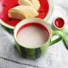 Tassen 400 ml kreative Obst Kaffee Tasse Wassermelonen Orangen geformte Keramik Frühstück Tasse Cartoon Tee Milch großer Kapazität Geschenk