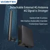 Router Wobitek Outdoor 4G LTE WiFI -Router mit SIM -Kartensteckplatz Waterdes drahtloser CPE RJ45 Portversorgungsleistung für IP -Kamera