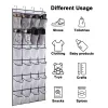 Bags 1pc Over The Door Shoe Organizer Hanging Closet Holder Hanger Storage Bag Rack With 24 Large Mesh Pockets