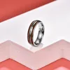 Wedding Rings 6mm Hawaiian Koa Wood And Abalone Shell Tungsten Carbide For Women MenWedding Lois22255n