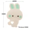 Bracelets ATOB 10pcs Bunny Silicone Baby Teether BPA Free Cartoon Animal Baby Teething Toys DIY Nursing Bracelets Accessories Rabbite