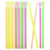 Coppe usa e getta cannucce 400 pezzi Fluorescenza S Snow Cone Spoon PP Party Strumenti