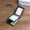 Brieftaschen modische Krokodilmuster -Führerschein kleiner Kartenbeutel Multi funktionales ID Wallet Real Leder
