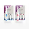 cepillo de dientes cepillo de dientes eléctrico con 4 cabezales de cepillo tipo de rotación KITATULT Dental Care Kit 4 PC Manual Bamboo Carto de dientes de carbón Cuidado oral