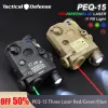 Scopes Tactical Airsoft PEQ 15 LA5C Red Green Blue IRバージョンインジケータードットレーザーホワイトライト懐中電灯ストロボハンティング