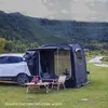 Tende e rifugi posteriori dell'auto posteriore estesa tende automatica su 3-4 persone guidando auto da campeggio all'aperto SUV spiaggia baldacchino da pesca