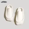 Casual Shoes Platform Women Slippers Soft Sloe Designer Sandals Novelty Beach Summer 2024 Personality Half Packed