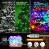 LED de Noël Smart Garland Rgbic String Lights App Bluetooth USB Strip Lampe étanche Fairy Light Mariage de Noël Décoration d'arbre 240408