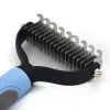 Grooming Pet Double Head Knife Knot Comb Cat Dog Hair Cleaning Beauty Self Cleaning Comb Pet Hair Remover Cat Brush Pet Accessories