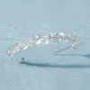 Sieraden luxe handgemaakte kristallen bloemhoofdbanden voor vrouwen haaraccessoires Rhinestone kroon parel tiaras bruiloft haar sieraden kopstuk