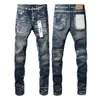 Jeans violet jeans pour hommes denim denim concepteur jean de haute qualité de marque violette jeans en détresse du biker streetwear concepteurs décontractés joggers pantalon vintage