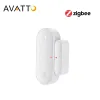 Controlla Avatto Tuya Sensore della porta Zigbee, Smart Door Finestra Aperto/Rilevatori chiusi, Smart Home Lavori con Alexa, Google Home Gateway Hub