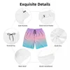 Short shorts de verão ginásio gradiente sereias escala executando azul roxo personalizado calça curta y2k retrô rápido nadar seco troncos