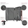 مجموعات ABS+PC Harshell Luggage Setcase Double Wheels Spinner TSA Lock 20 "24" 28 "