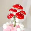 Decorative Flowers 2cm Mini Mushroom Miniatures Artificial Garden Fairy Moss Resin Crafts Decorations Stakes Craft For Home Figurine