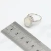 Colares Austrália White Opal Stones Silver Color Jewelry Conjuntos de jóias para mulheres Brincos de pendente de colar Ringos de presente Caixa de presentes
