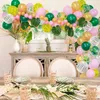 Party Decoration Jungle Safari Tema Pink Balloon Garland Arch Balões de animais para meninas Woodland Wild One Baby Shower Birthday Supplies