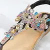 Casual Shoes 2024 Summer Women 1.5cm Platform 2.5cm Wedges Low Heels Sandals Lady Plus Size Bling Woman Colorful Crystal Bohemian