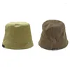 Berets unisex omkeerbare koepel bucket hoed letters label zonnebrandcrème opvouwbare vissersdruppel