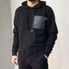 Sweats à capuche masculins Loe Luos 2023 Automne / hiver NOUVEAU CAPILLE DESIGNES À CABLE AVEC COURT DE COUIR SENSOR