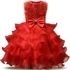 New children's wedding dress performance dress bow girls dress