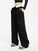 Women's Pants Fall Women 90s Vintage Pantalones Long Trousers Low Rise Office Lady Loose Casual Design Harajuku Fashion Contrast Color