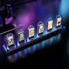 RGB Nixie Tube Clock Glows IPS Kolor Ekran DIY Analog cyfrowe lampki nocne gier Desktop Dekoracja Dekoracja