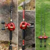 Accessoires Sougeyilang New Casting Fishing Rod Combo Teleskop -Angelrute und leichte Baitcasting -Rolle mit Fischerei