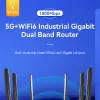 Routers Industrial 5G CPE Router Dual Band WiFi 6 Sim Card 4G LTE 4*LAN PORTS Gigabit Broadband inomhus trådlös router 1800m 6 Antennas