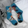 Herrstrumpor glad rolig komprimering trolla fru retro harjuku pin up girl model art street stil casual crew crazy sock