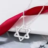 Luxury Tiffenny Designer Märke Pendant Neckor T Family V Gold Six Pointed Star Necklace For Womens Fashion Instagram Cool and Light Luxury Nisch Minimalist Penda