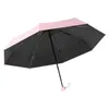 6-ribs guarda-chuva de sol portátil Mini guarda solar Cápsula de proteção do guarda