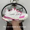 Grossist sneakers casual designer skor toppkvalitet gummi nylon läder botten chunky spår 3.0 blå svart vit rosa geometri spår röda mens kvinnor storlek 36-45