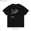 Новый 23SS ARC TURED CLODENT TEES EDITION Универсальный модный бренд Классический красочный принт свободный Unisex Mens Women Tees 714