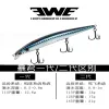 Tillbehör Ewe Baojun2 Floating Minnow Fishing Lure S115/S125/S140F Jerkbait 13/17/21G Wobbler Artificial Bait for Fish Pike Trout Sea Bass
