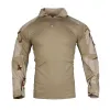 세트 Emersongear G3 Combat Shirts Mens Tops Long Sleeve Hunting Suits 훈련 위장 에머슨 페인트 볼 하이킹 야외 DCU EM9422