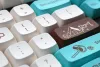 Accessoires 145 touches / ensemble Capeur de touche sous-véhicule Dye PBT pour le clavier mécanique MX Switch QX XDA Keycaps de profil pour traversée animale