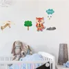 Wanduhren Cartoon Moderne Uhr Dekoration für Heimkinder Schlafzimmer Kindergarten Kunst Stereo -Stereo -Stereo Uhren süße DIY stille Tiere Horologe Horologe