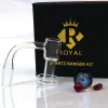Royal Glass Quartz Banger Ensemble avec terp slurper pilule marbre Ruby Pearls 90 ongles Bols en verre pour les bongs