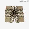 High -end Buurberlyes -kostuums voor vrouwelijke mannen Nieuwe geruite pocket Drawing Beach Shorts Senior merk Casual Summer Designer Shorts