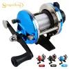 Accessoires Sougayilang Mini Trolling Rolle 3,5: 1 -Zahnradverhältnis Gusseiseisfischerei Rolle 3,5: 1 Zahnradverhältnis Spulenfischerei Baitcasting Reel de Pesca