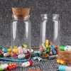 Storage Bottles 6 Pieces 60ml Size 37x80x27mm Small Glass Candy Jars With Cork Stopper Lids Wishing For Wedding Favors
