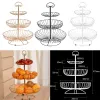 Baskets 3 Tier Fruit Basket Iron Wire Bowl Stand Holder Storage Rack Stainless Steel Fruit Basket Stand for Kitchen Counter