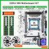 Материнские платы X99 Материнская плата LGA20113 Kit Intel Xeon E5 2670 V3 CPU 32 ГБ (2*16G) 2133 МГц DDR4 RAM 256 ГБ NVME M2 SSD GPU RX 580 8 ГБ CPU COLER