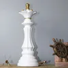 Chess Resin Ornaments Desk Decor Crafts King Queen Small Chess Statue Nordic Home Artwork Living Room Decoration Furnishings 240422